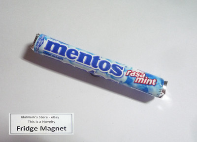 MENTOS Mint Candy FRIDGE MAGNET Novelty Indonesia 3D Large 3.25'' Display Cute