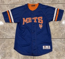 Youth Kids Boys M True Fan Genuine MLB New York NY Mets Baseball Jersey Sewn