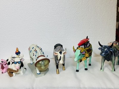Set of 5 Cow Parade Collection Westland Figurines