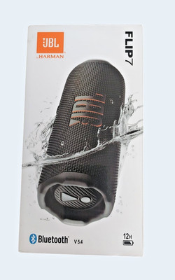 JBL Flip 7, Bluetooth-Lautsprecher Schwarz Innen und Außen