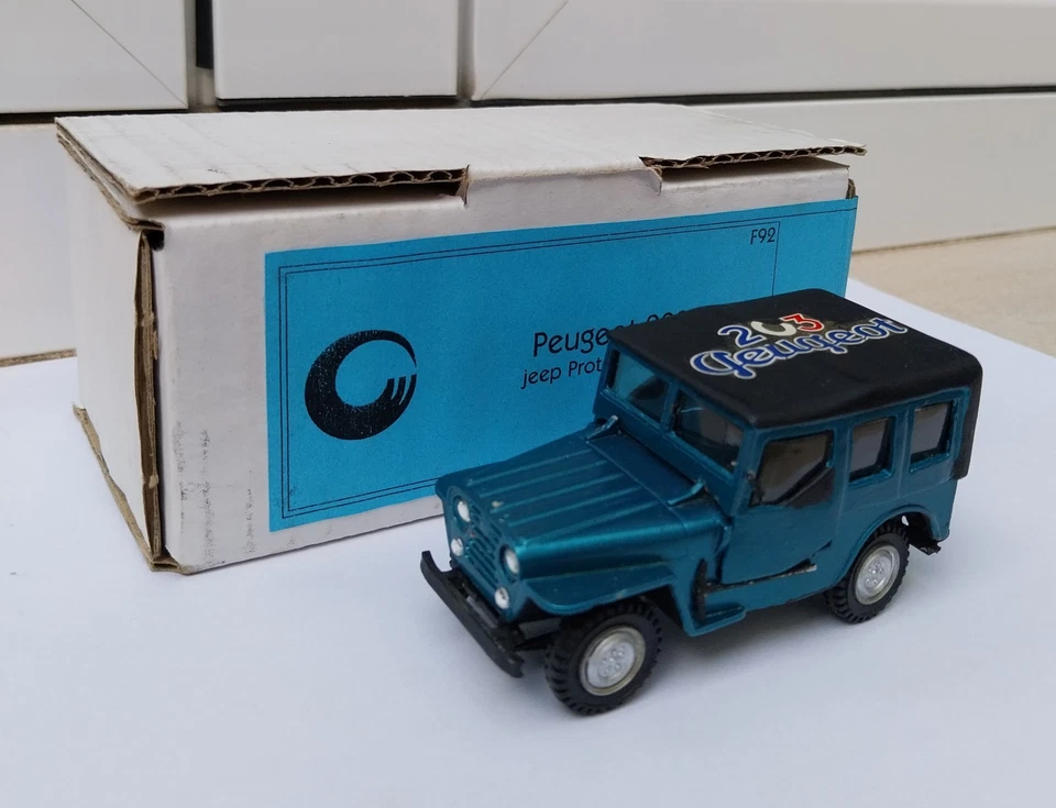 Peugeot 203 Jeep prototype 1953 MIB 1:43 201 202 302 403 204 304 205 MEGA RARE - Imagen 2 de 4