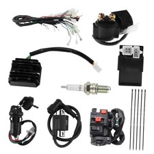 ATV Electric AC Wiring Harness Kit with A Black Ignition Coil Black Rectifier