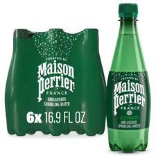 Maison Perrier Ultimate Unflavored Sparkling Water Pack Of 6 Bottles 16.9 Fl Oz