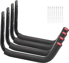 Kayak Steel Storage Rack 4 Pack Canoe Wall Mount Hooks 15inches Snowboard Hanger