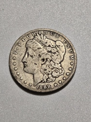 1888 Morgan Silver Dollar $1 Philadelphia No Mint Mark XF Details 90% Silver US