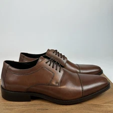 New Mens Johnston & Murphy Novick Cap Toe Oxfords Leather Dress Shoes Sz 13 D
