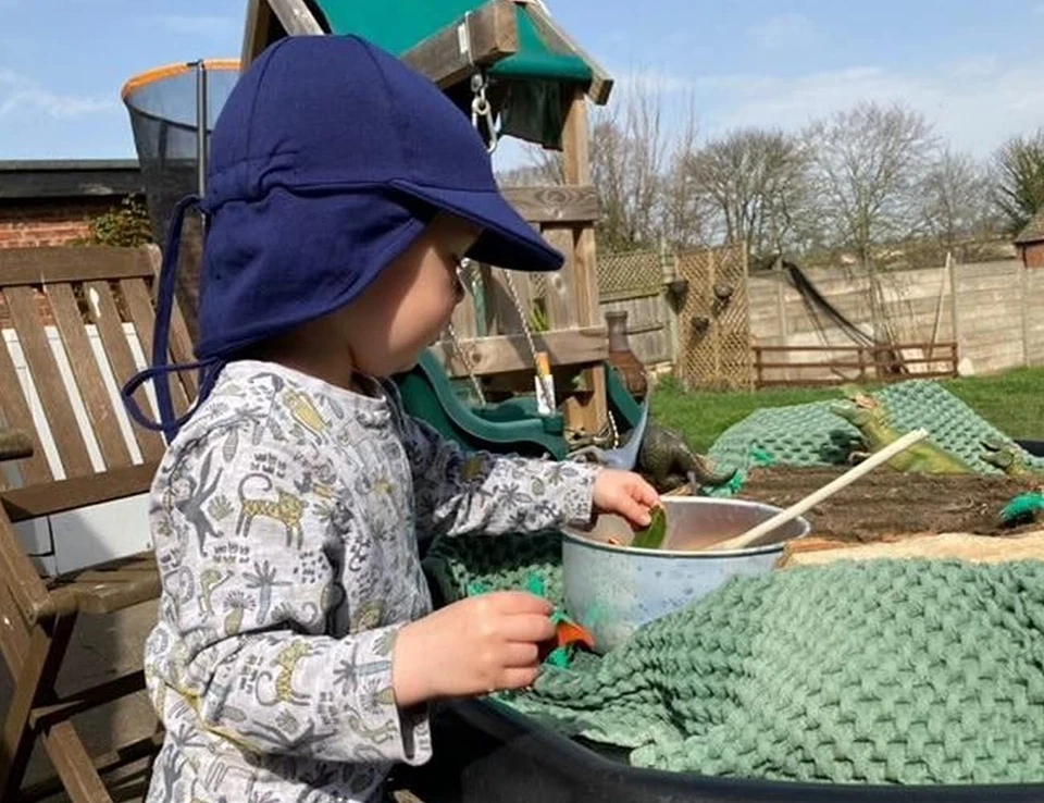 Baby солнца шляпа, UPF 50 +, УФ-луч защиты от солнца, хлопок, ребенка ясельного возраста, мальчиков девочек - Изображение 3 из 4