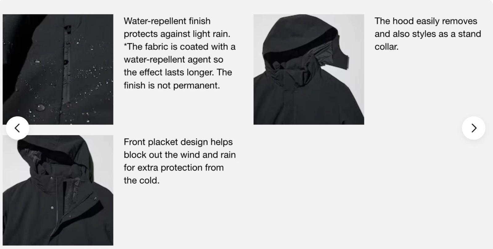 Men Hybrid Down Parka Coat UNIQLO Warmer than The North Face Fill power 750+ NEW thumbnail 3