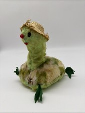 Vintage Bantam TURTLE Wind Up Musical GREEN NO EYES Music Box Works
