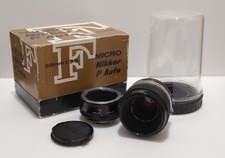 Nikon F Micro-NIKKOR-P. Auto 55mm f/3.5 Non-Ai Lens Good; Comes w/ extras 
