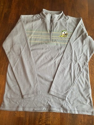 Oregon Ducks Adult Large Quarter Zip Sweatshirt NWOT by Captivating
