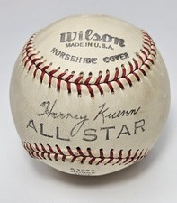 Harvey Kuenn Signed Wilson Horsehide Baseball MLB Player