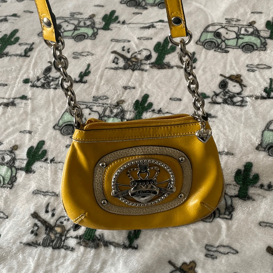 Bolso Bandolera Kathy Van Zeeland Azul Real Cuero Vegano Mini Mensajero y2K Foto 3 de 4