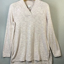 J. Jill Pure Jill Tunic Top Women Size S Tall Soft Luxe Tencel Pullover Cotton
