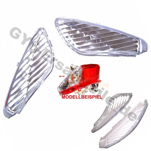 Sport Blinker GlÄSer FüR Klar Baotian 50QT-9 Rex RS460 Benzhou Flex Tech Speedy-image