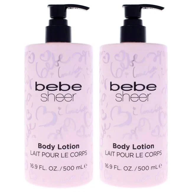 Bebe K0007048 16.9 oz Sheer Body Lotion for Women - Pack of 2