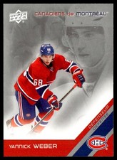 2011-12 Upper Deck McDonald's Montreal Canadiens Yannick Weber Montreal