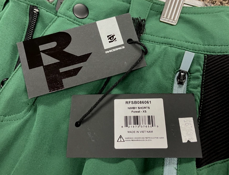 Pantalones cortos de ciclismo Race Face Nimby verde bosque RFSB086061 talla XS para mujer Foto 4 de 4