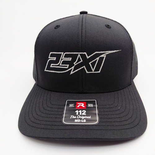 23xi Racing Baseball Cap Hat Richardson 112 Black Outline Embroidered