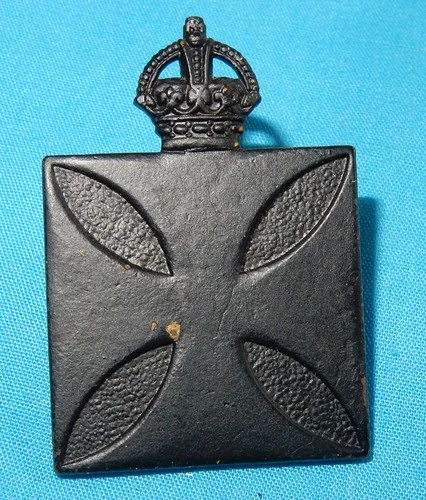 WW2 ERA RAChD ROYAL ARMY CHAPLAINS DEPARTMENT MILITARY CAP BADGE PRONGS - K/C