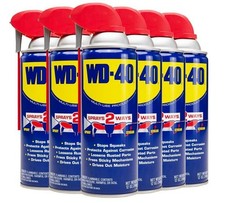 WD-40 Original Formula, Multi-Use Product with Smart Straw Sprays 2 Ways,6-Pack
