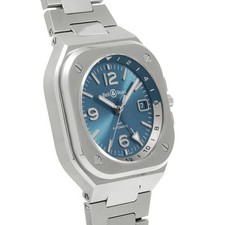 BELL & ROSS Br 05 Gmt Sky Blue BR05G-PB-ST/SST Blue Men's Used Watch #31010 3