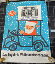 Reklameplakat Agfa Optima 50/60er Jahre ca. 59 x 42cm 2