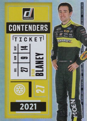 PANINI 2021 DONRUSS NASCAR RYAN BLANEY #CON2 119/199 HOLOGRAPIC PARALLEL CARD