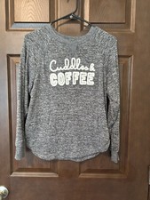 Secret Treasures Pajama Top "Cuddles  Coffee" Size S 4-6 