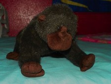 Vintage GUND Gorilla 12" Zoo Realistic Ape Monkey Plush Stuffed Animal