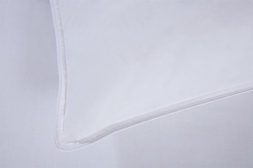 Almohada de pluma y plumón de ganso para cama de cuna junior, niños, niños pequeños, algodón (40 cm x 60 cm) - Imagen 4 de 6