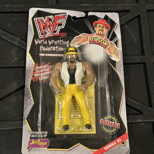 Vintage 1999 WWF JusToys THE GODFATHER Bend Ems Ac...