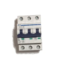 YuCo YC-4-3C 4A 3P C CURVE 480V DIN RAIL MOUNT UL1077 CIRCUIT BREAKER