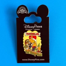 WDW Vintage Disney 2002 Frontierland Big Thunder Mountain Mickey Goofy Pin 33713