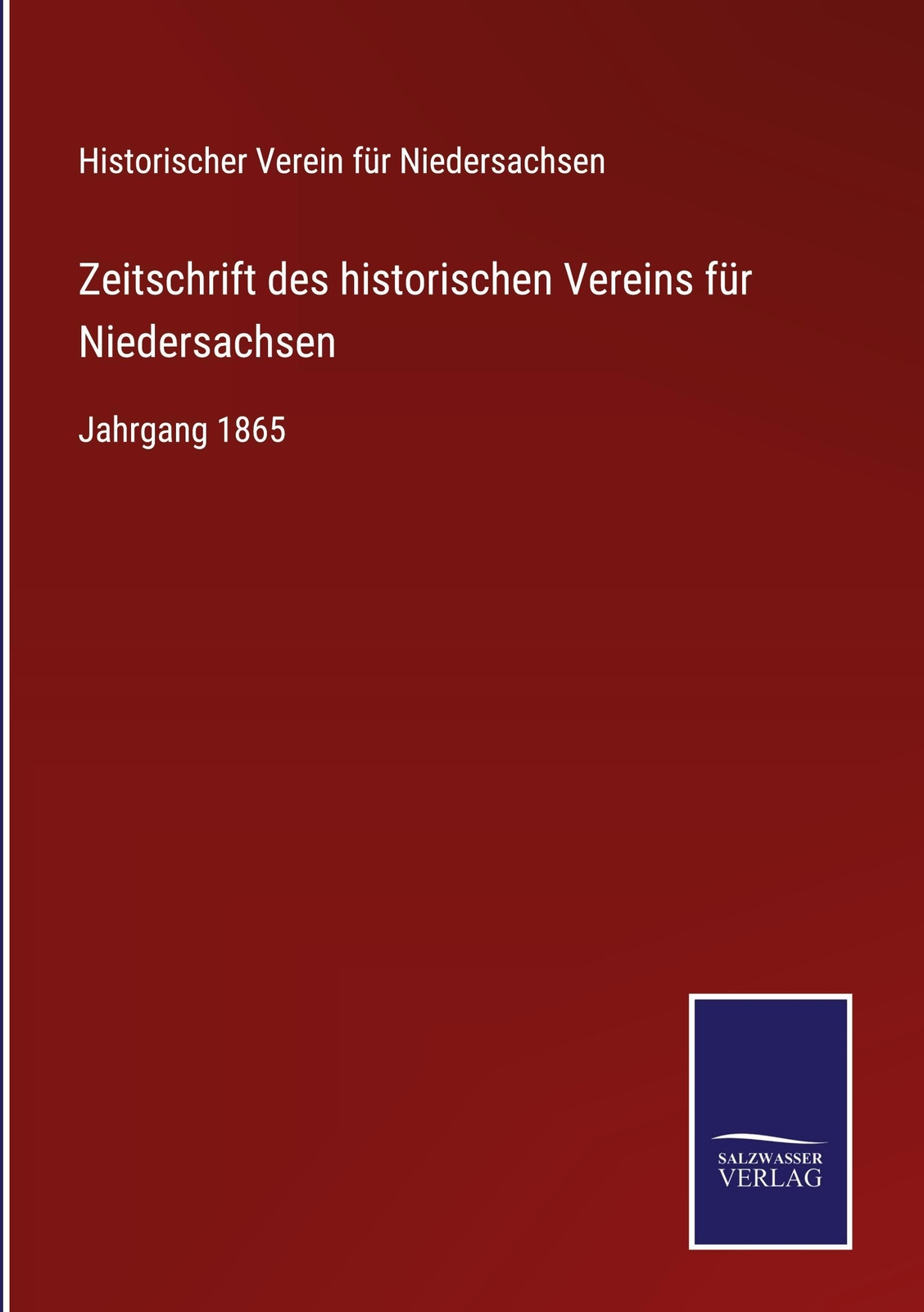Thumbnail - Zeitschrift Des Historischen Vereins Für Niedersachsen, Historischer