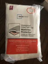 Mainstays Mattress Cover Protector Full Size Fitted Soft Top Waterproof
