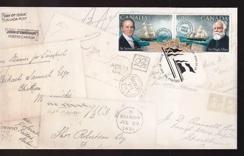 Canada FDC 2004 Transatlantic Mail Service-Cunard & Allan, sc#2042a