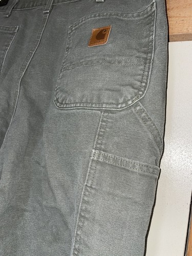 Carhartt B11 MOS Loose Original Fit Workwear Carpenter Mens Pants Jeans 36x32 C6 - Picture 4 of 9