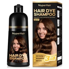 3-IN-1 Shampoo Para Cubrir Canas Cabello casta o Hierbas Naturales Brillo 500ml