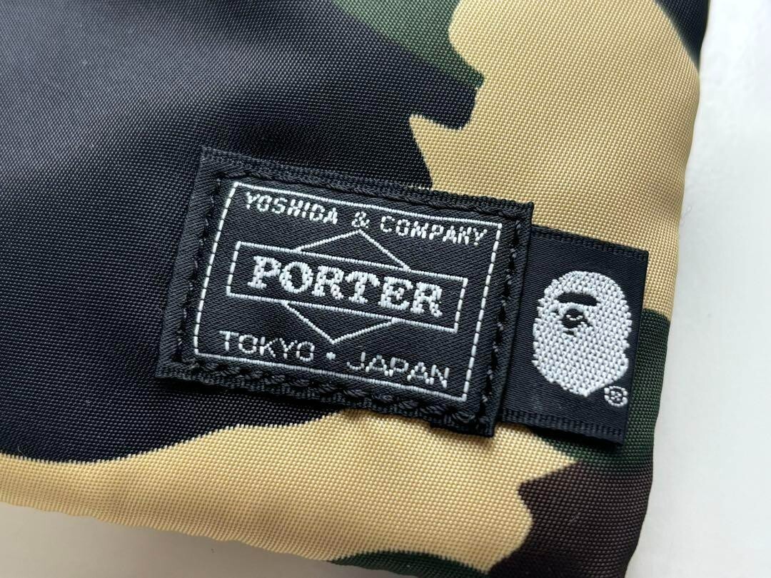 PORTER Mini Shoulder Ape BAPE Camouflage Collaboration [EX