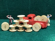 10 HO Scale Cable Reels Spools Wood Kit 4 Foot Diameter Laser Cut Precision