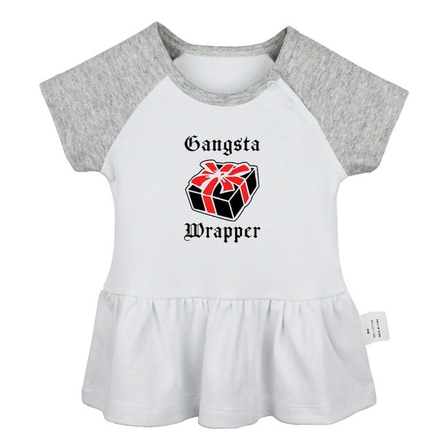 Gangster Wrapper Newborn Baby Girls Dress Toddler Infant 100 Cotton
