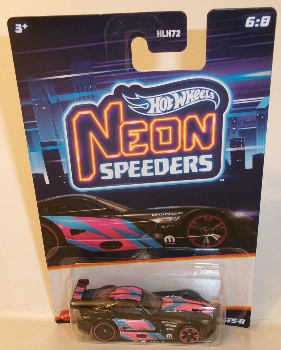2023 HOT WHEELS 1:64 HW NEON SPEEDERS SERIES 6:8 BLACK SRT VIPER