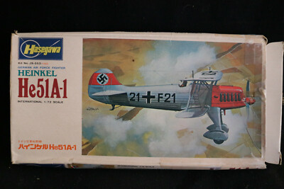 Kit Maquette Hasegawa Heinkel He 51 A-1 – Échelle 1/72, Complet Sous Blister
