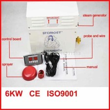 6KW 220V Steam Generator for sauna bath home SPA shower with ST-135M c6ontroller