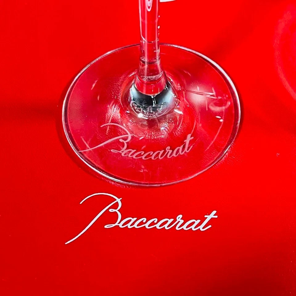 Baccarat My Chateau Set Glass Wine Champagne Flute Tumbler Clear - Image 4 of 4