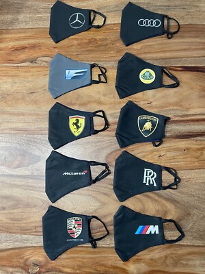 Motorsports / Race Fan Face Mask, Logo Washable Reusable (Size L) Ship from USA