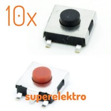 10x taktile Taster Mikrotaster Minitaster Kurzhubtaster 3x6x3,1mm SMD THT Klick