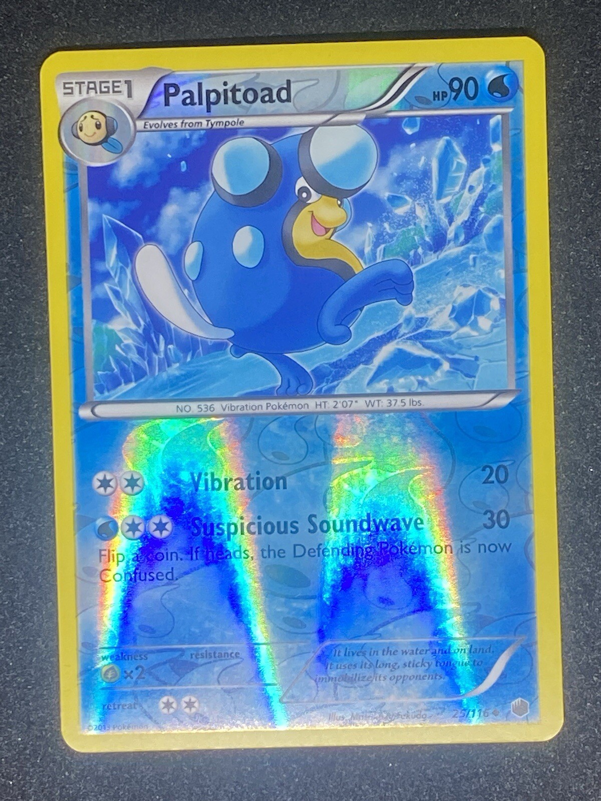 NM Palpitoad 25/116 Plasma Freeze Uncommon Reverse Holo