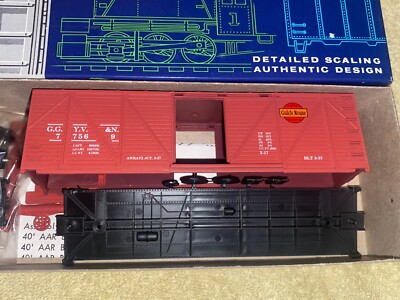 GGYV&N Gulch Route Heritage Collection 40` Wood Boxcar Kit NOS MINT
